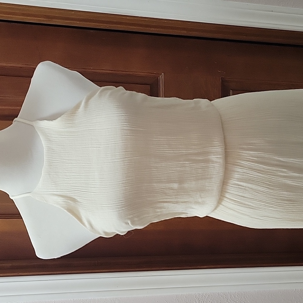 All in Favor Cream Halter Maxi Dress - Picture 2 of 7